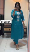 Perrote By Fvd Rayon Embroidery Kurtis Wholesale Price In Surat